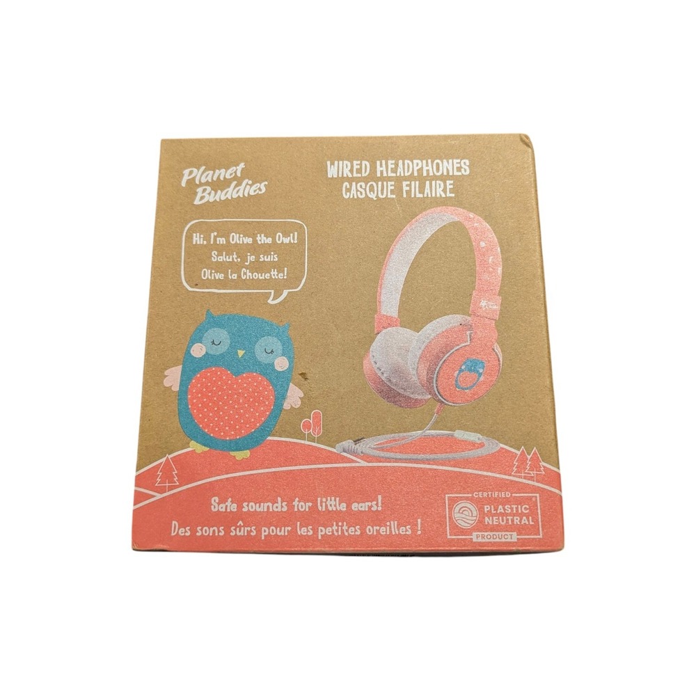 BbN Planet Buddies Wired‎ On-Ear Headphones V2 - Olive Owl